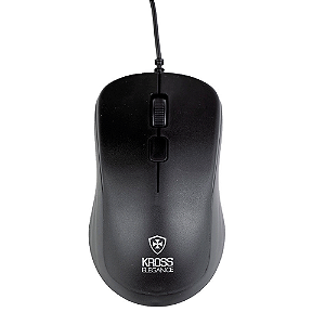 Mouse Com Fio Kross Elegance, USB, 1.000Dpi - KE-M095 Preto