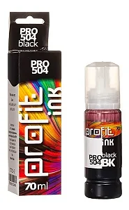 Tinta Compativel Profit Preta T504 T544 L3150 L3250 70ml