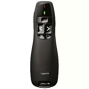Apresentador para Projetor sem Fio com Laser até 10 Metros de Alcance Logitech - R400