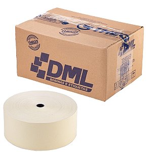 Bobina Térmica REP 1 Via 57mm x 300 Metros Amarelo DML Thega - Caixa com 6 Unidades - 14A1L00A