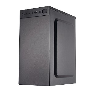 GABINETE COM FONTE 200W BG-2003 PRETO BLUECASE - USB / MICROATX / MINI-ITX