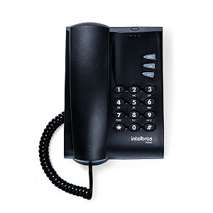 Telefone Padrão Intelbras Pleno Preto sem Chave - 4080051