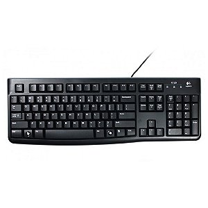 Teclado USB Logitech Preto - K120