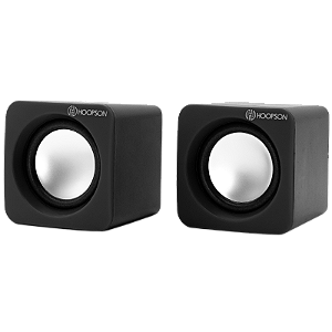 Caixa de Som Hoopson 2.0 Canais 5,0W Preto USB - CX-PC018PT