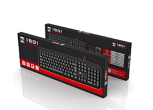 Teclado Office Usb Preto 1801 R8
