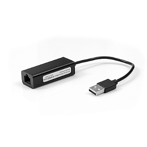 Cabo Adaptador USB 2.0/RJ45 ADP-USBLAN100BK PlusCable