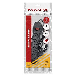 FILTRO LINHA ( 4TOM) (1,0M) (BIV) (PRETO) (MEGATRON)(61)