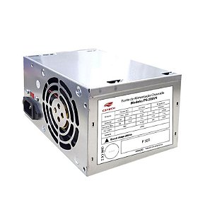 Fonte para Micro Computador ATX 200W Real C3tech PS-200V4SCX sem Cabo de Força e sem Embalagem