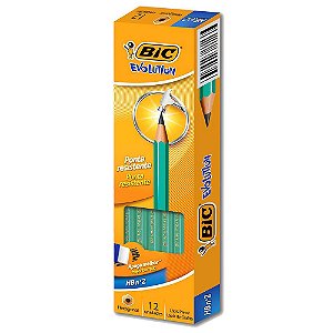 LAPIS PRETO EVOLUTION HB 2 SEXTAVADO CP C/12 BIC