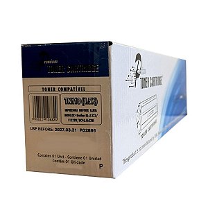 Toner Brother Preto Premium TN116, - HL-L1222, HL-L1232W, DCP-LL1632W