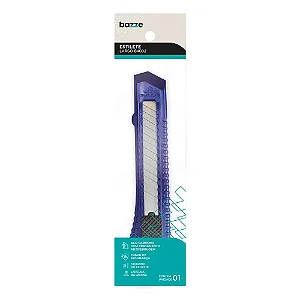 Estilete Plástico B4002 - Lâmina Larga un - Bazze
