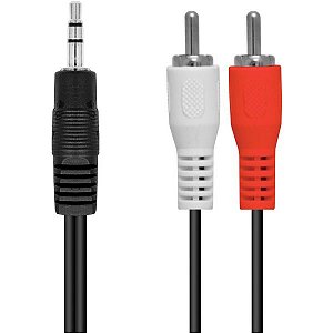 Cabo 2 Rca X P2 3.5Mm Stereo 1.5 M (Unid) - 2R35S-15