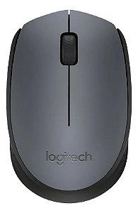 Mouse sem fio Logitech M170 com Design Ambidestro Compacto, Conexão USB e Pilha Inclusa, Cinza - 910-007597