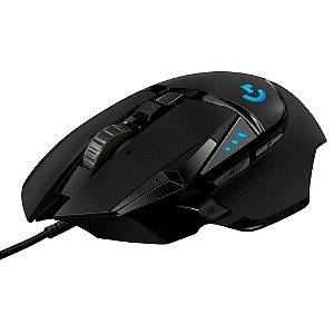 Mouse Gamer Logitech G502 HERO com RGB LIGHTSYNC, Ajustes de Peso, 11 Botões Programáveis e Sensor HERO 25K