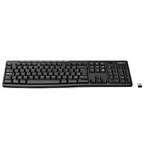 TECLADO SEM FIO LOGITECH K270, TECLAS DE MÍDIA DE FÁCIL ACESSO, CONEXÃO USB, PILHAS INCLUSAS, ABNT2