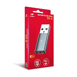 Adaptador OTG USB-A Macho/USB-C Fêmea OTG-10 C3Tech
