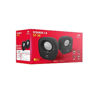 Caixa de Som 2.0 C3Tech Preto 6W USB - SP-30BK