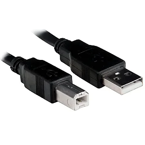Cabo USB A para USB B Plus Cable, para Impressora, 1.8 Metros - PC-USB1801