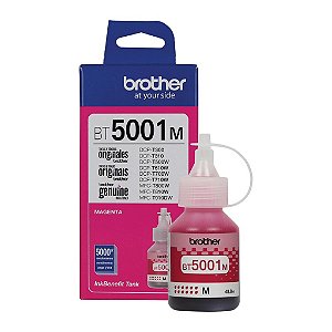 Tinta para Cartucho Brother Magenta Original - BT5001M - 5.000 páginas para HLT4000DW, DCPT310, DCPT510W, DCPT710W, MFCT