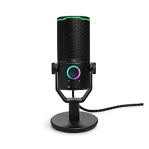 Microfone Condensador JBL Quantum Stream Studio, Cardioide, Preto - JBLSTRMSTUDIOBLK