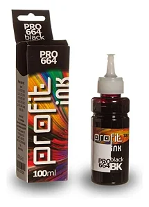 Tinta Compativel Profit Preto T664120AL T544 L3150 L3250 (70ML) PROFIT INK