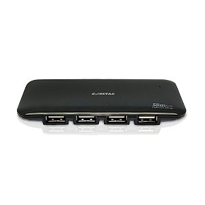 Hub USB 2.0 7 Portas Comtac Slim Preto - 24129249