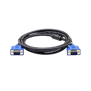 Cabo VGA HDB15 Kross 1,8 Metros - KE-CBS0110 Preto Com filtro
