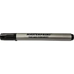 Caneta Marcador Permanente 4,5mm Caixa com 12 Unidades Preto - Masterprint - MP615