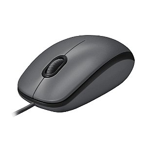 Mouse Com Fio USB Logitech Confortable M100, 1000 DPI, Preto
