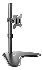 Suporte Ergonômico Articulado de Mesa, Monitor 15" a 32", Ajuste de Altura, Até 8kg, Giro 360°, Preto, T80N, ELG