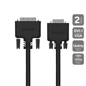 Cabo Dvi-I 24+5 Para Vga 15 Pinos 2 Metros Pcyes - Pdvm15-2