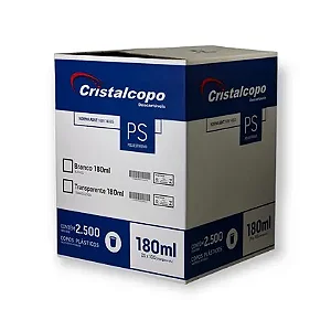 Copo Descartável 180ml Cristalcopo com 25x100 unidades