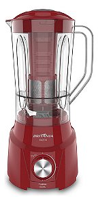 Iquidificador Britânia Turbo Blq970v 900w 2,6l Vermelho