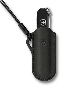 Bainha de Couro para Canivetes Classic SD Preto Victorinox
