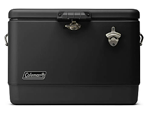 Caixa Térmica Reunion 54QT 51L Aço Inox All Black Coleman