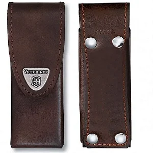 Bainha Grande de Couro Marrom para Swiss Tool Spirit Victorinox