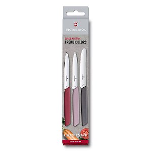 Conjunto Swiss Modern com 3 Peças Marrom, Rosa e Vinho Victorinox