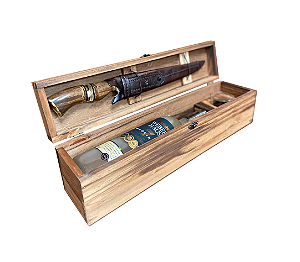 KIT PREMIUM 1 (FACA + CACHACA + COPO + CAIXA) - 10"