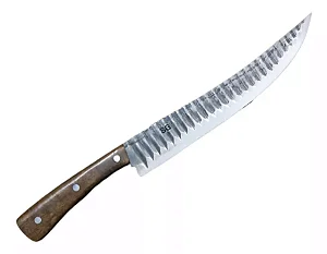 Faca De Churrasco Istambul Inox 2mm Cabo Classico 10 Grife SG