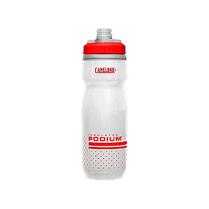 Garrafa Podium Chill 620ml Branco E Vermelho Camelbak