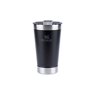 Copo Térmico Cerveja Com Tampa 473ml Matte Black Stanley