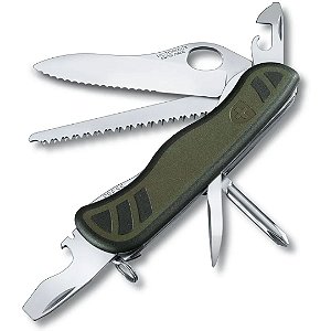 Canivete Victorinox Swiss New Soldier 10 Funções Verde