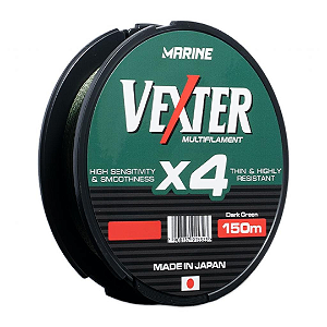 Linha Para Pesca Vexter X4 Verde 25lb 150 Metros Marine Sports