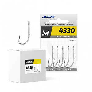 Anzol 4330 Nickel Caixa Tamanho 12 Com 100 Unidades Marine Sports