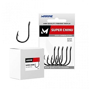 Anzol Marine Sports Super Chinu Black Nickel Nº 7 Com 50 Unidades