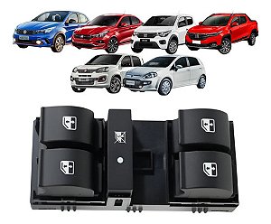 Botão Vidro Elétrico 4p Fiat Strada Argo Cronos Mobi Origina