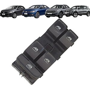 Comando Botão Vidro Elétrico Vw Polo Virtus Nivus 2018 2026