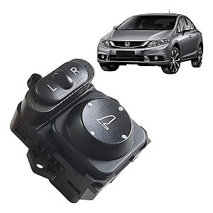 Botão Comando Retrovisor Eletrico Honda Civic G9 2012 A 2016