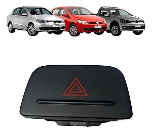Botão Pisca Alerta Gol Voyage 2013 2014 2015 2016 5u0953509 Preto