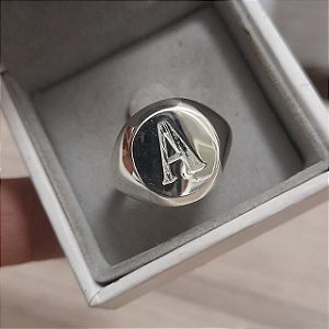 Anel  prata chapa lisa redonda lisa ou gravada/personalizada